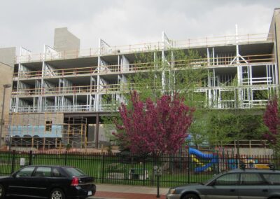 Light Steel Framing on the 21 Cherry Street Project