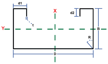 JamStud Section Dimensions