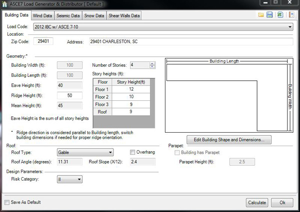 SteelSmart System - Light Steel Framing Design Software - Load Generator