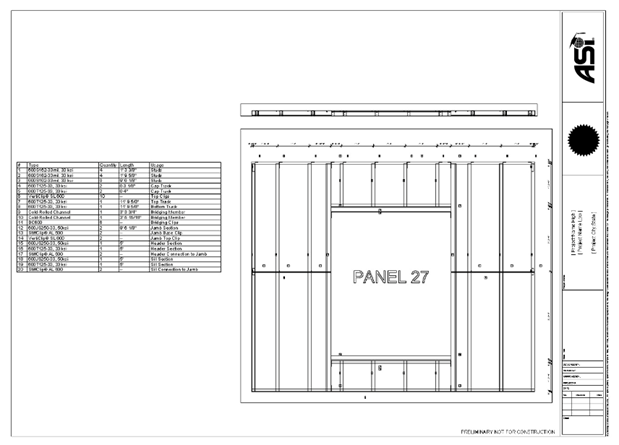 shop and panel drawings