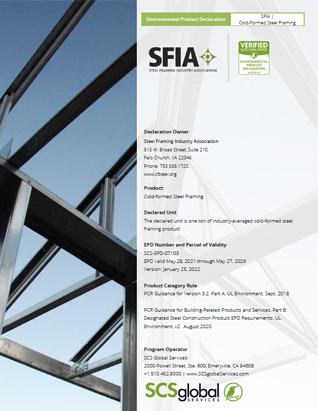 Light Steel Framing EPD