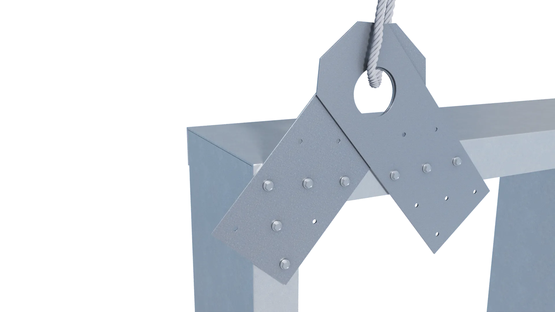 StiffClip PLC Application 15 Double Connector blue