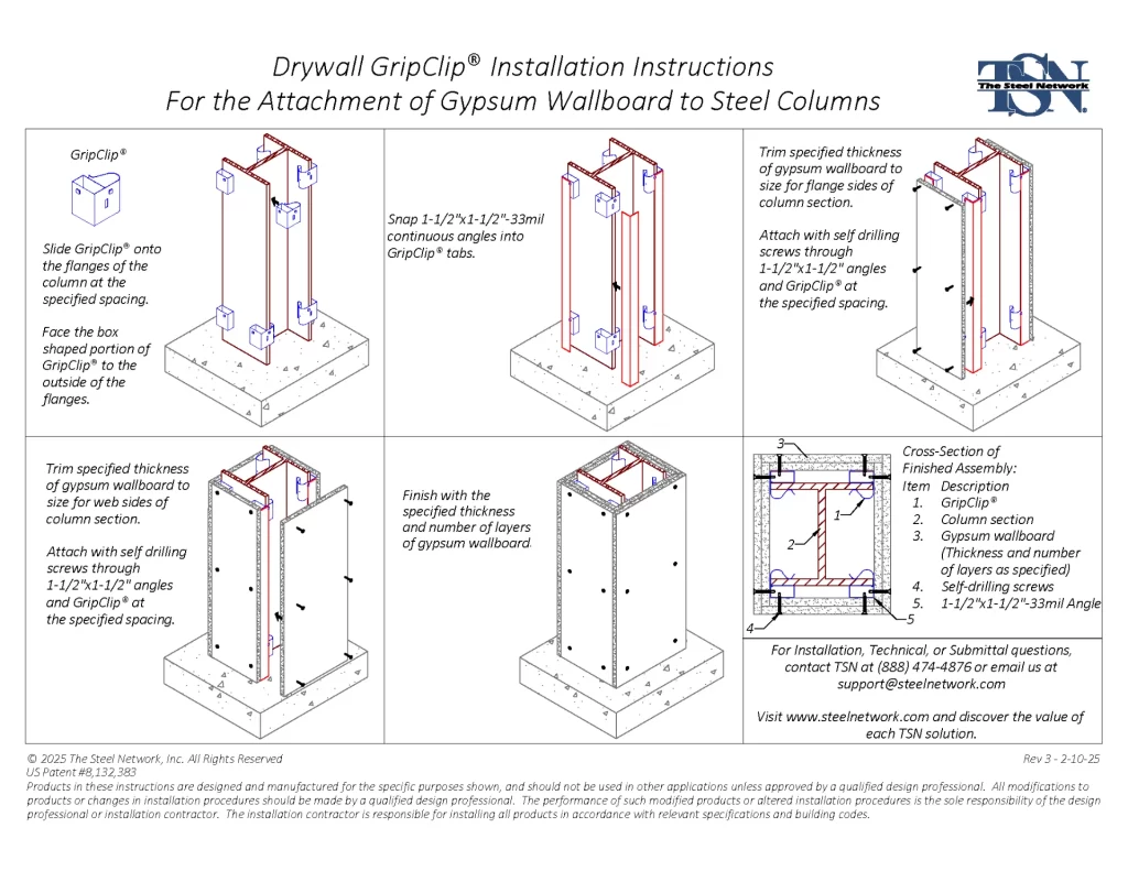 GripClip Installation Instructions - Column GripClip Installation Instructions - Column